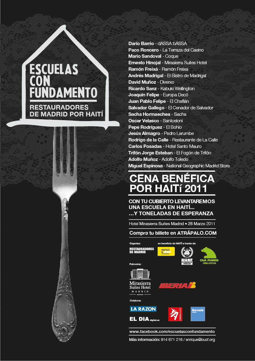 cena benéfica haiti 2011